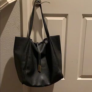Large black tote bag